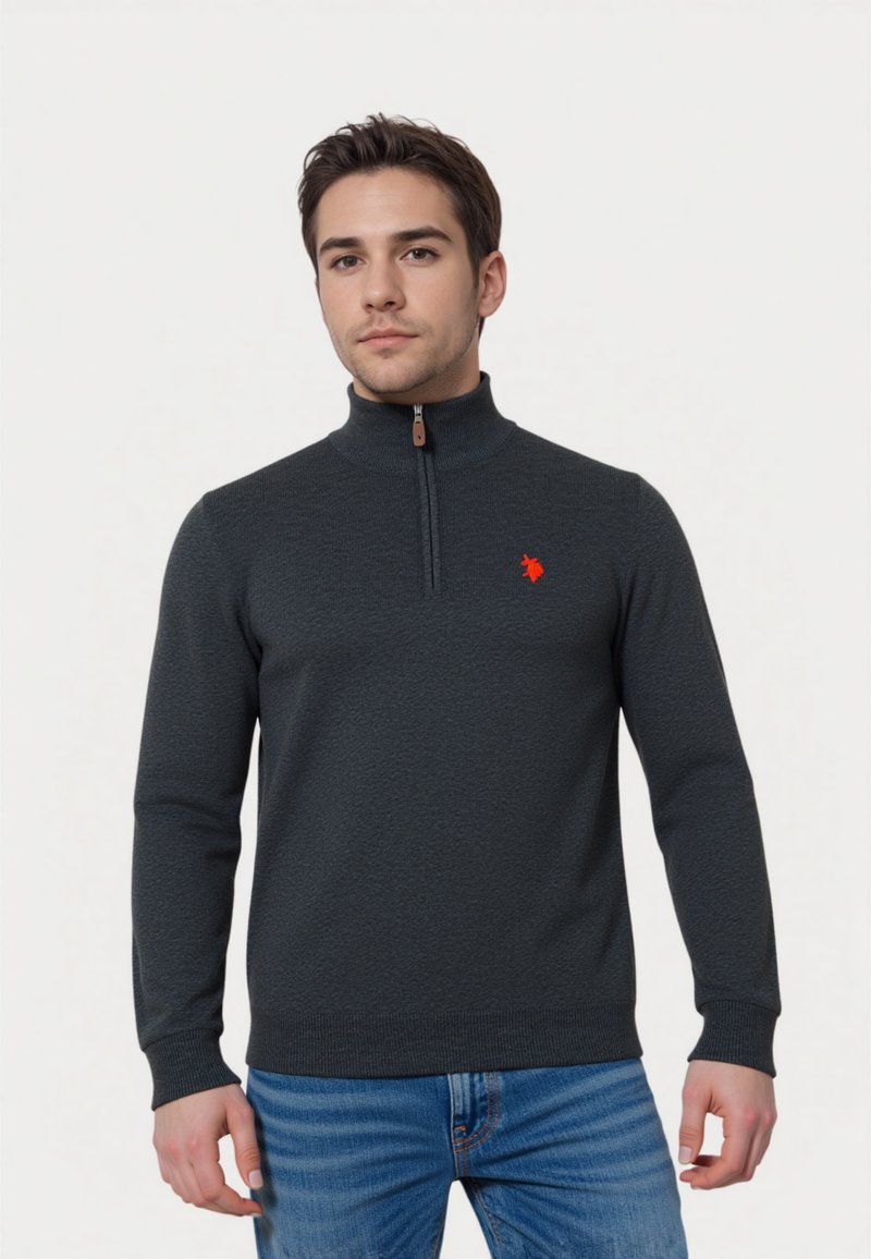 U.S. Polo Assn. Striktrøje - anthrazit