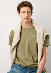 Pepe Jeans ORIGINAL - Jednoduché tričko - military green