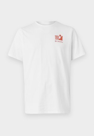 Columbia EXPLORERS CANYON BACK TEE - T-Shirt print - white