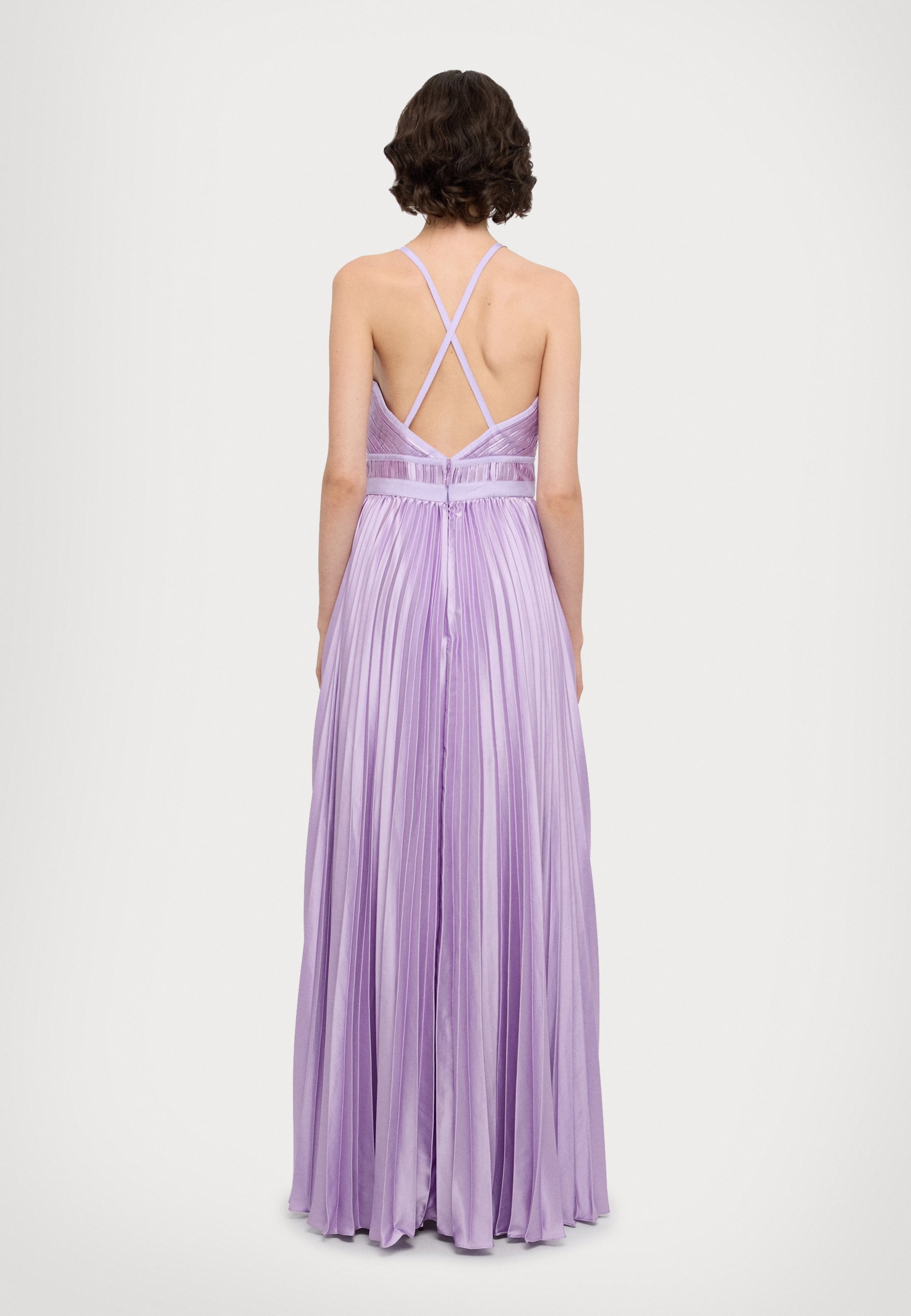 ワンピース VICTORIA BECKHAM PETUNIA-COLOURED MIDI DRESS WITH RUFFLES VICTORIA BECKHAM Petunia-Coloured Midi Dress With Ruffles