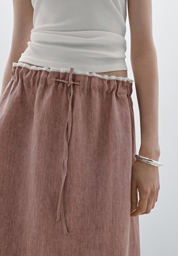 WITH ELASTIC DETAIL - A-line skirt4