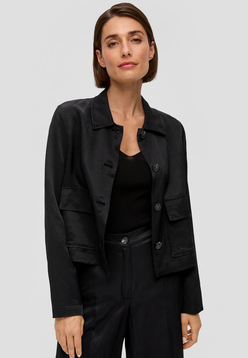 s.Oliver BLACK LABEL Lichte jas - schwarz