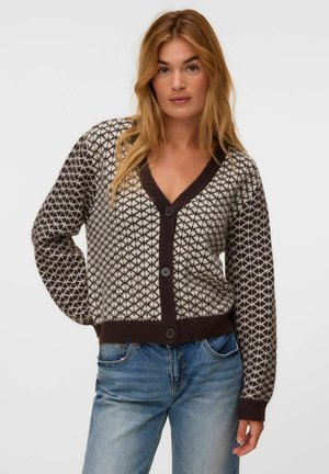 Vero Moda, CARDIGAN VMLOVE KNITTED CARDIGAN - Gilet - chocolate torte