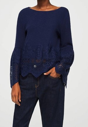 Langærmet T-shirt - royal blue