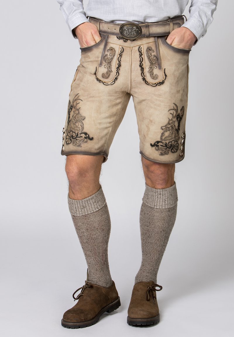 Stockerpoint HANS - Lederhose - grey