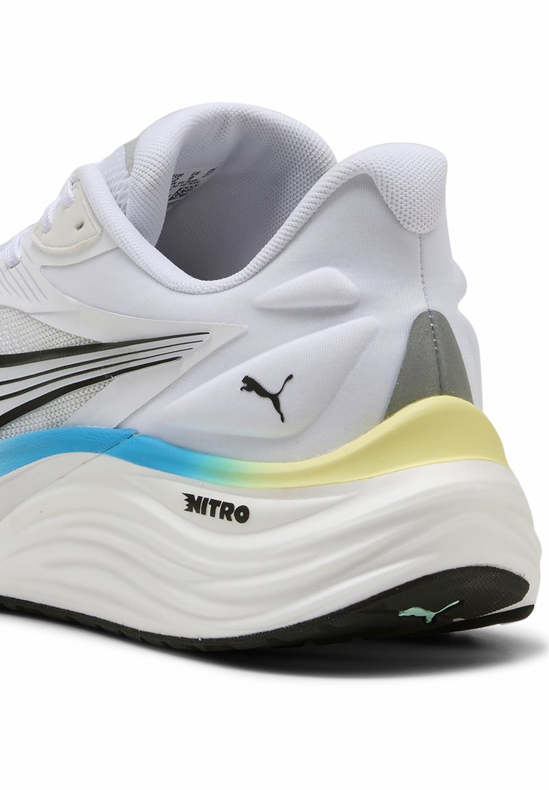 Puma ELECTRIFY NITRO 4 - Road running shoes - white/mint  display picture 3
