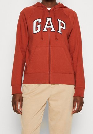 Kapuzenpullover - mottled red