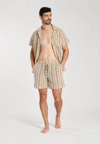 South Beach STRIPE ZIG ZAG  - Shorts - rust