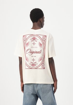 JORDIA GRAPHIC BACK TEE  - T-shirt print - antique white