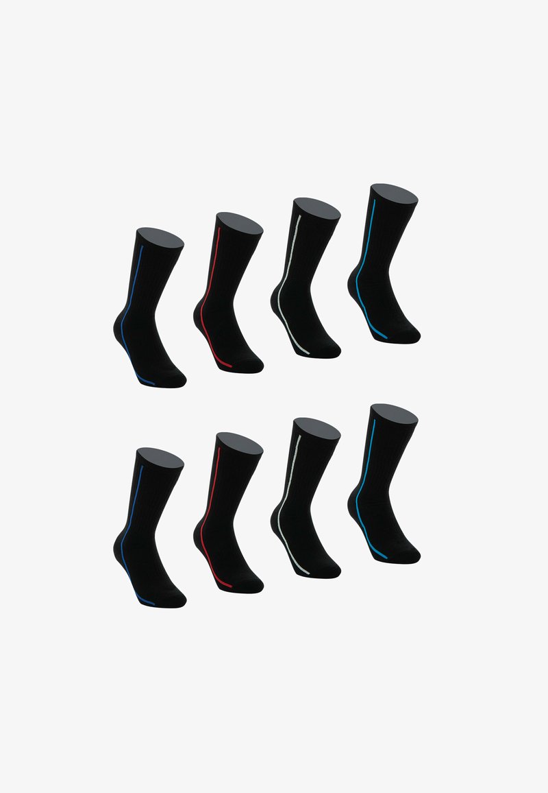 Athena LOT DE 8 PAIRES DEMI-HAUTES
- Chaussettes - noir liseré couleur
