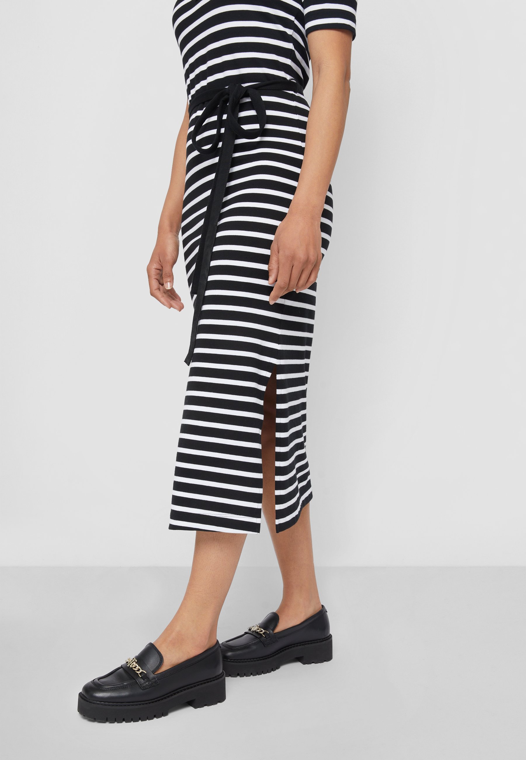 tommy hilfiger breton regular midi dress