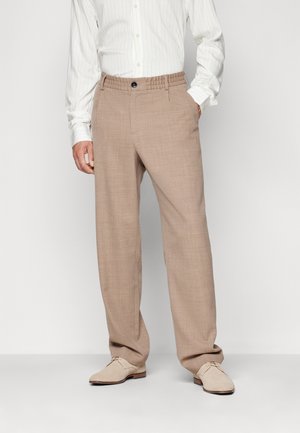 AGENCY - Trousers - khaki melange