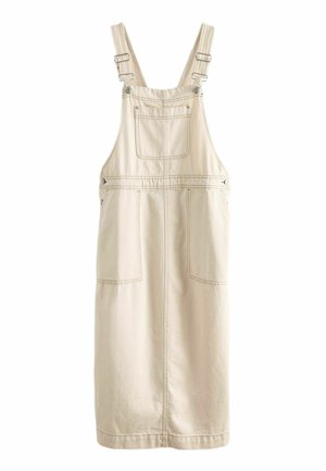 REGULAR FIT - Denimové šaty - ecru white