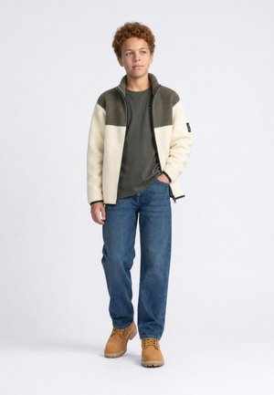 Petrol Industries, SHERPA ZIP-UP JACKET FORGEHAVEN - Veste polaire - stone white