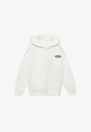 HONOLULU - Majica s kapuljačom i patentnim zatvaračem - off-white