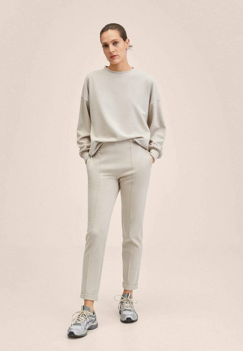 Mango Pantaloni sportivi - ice grey/grigio - Zalando.it