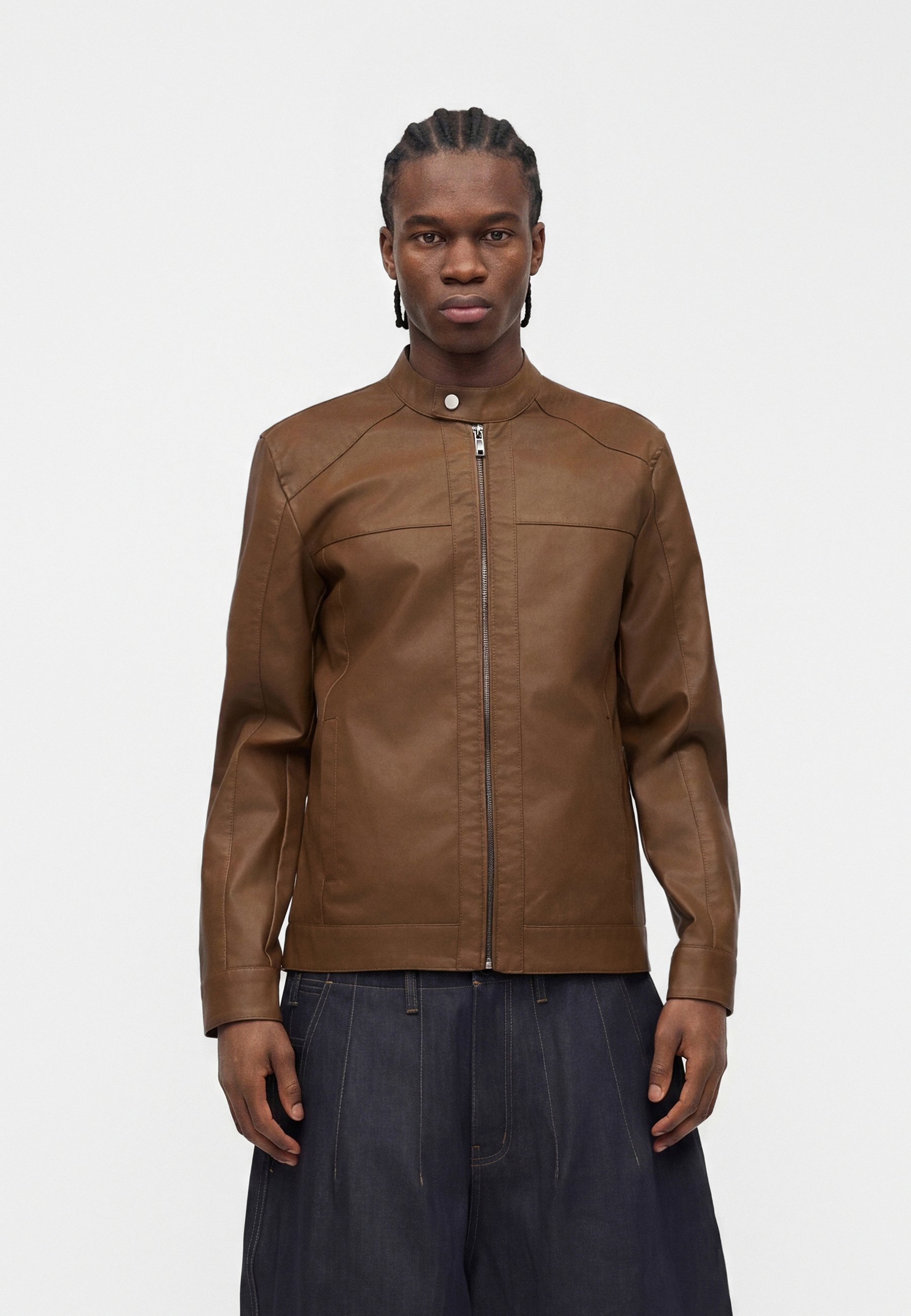Only & Sons ONSMIKE RACER JACKET - Faux leather jacket - monks