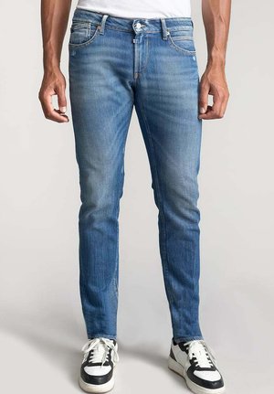 REGULAR DROIT - Slim fit jeans - bleu