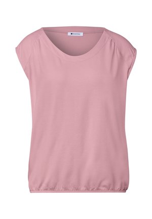 Street One, DROPPED SHOULDER SHIRT MIT ELASTIKSAUM - T-paita - vintage blush