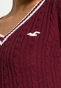 Hollister Co. Strickpullover - dark red