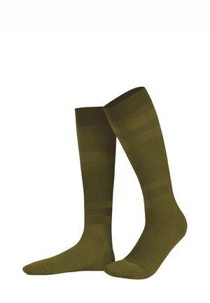 KOMPRESSION COTTON CONSCIOUS RIBBED – MADE IN GERMANY - Calzettoni - all olive