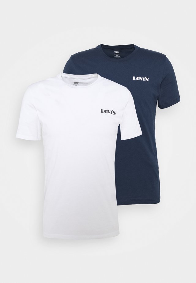 CREWNECK GRAPHIC 2 PACK - T-shirt con stampa - blues/white