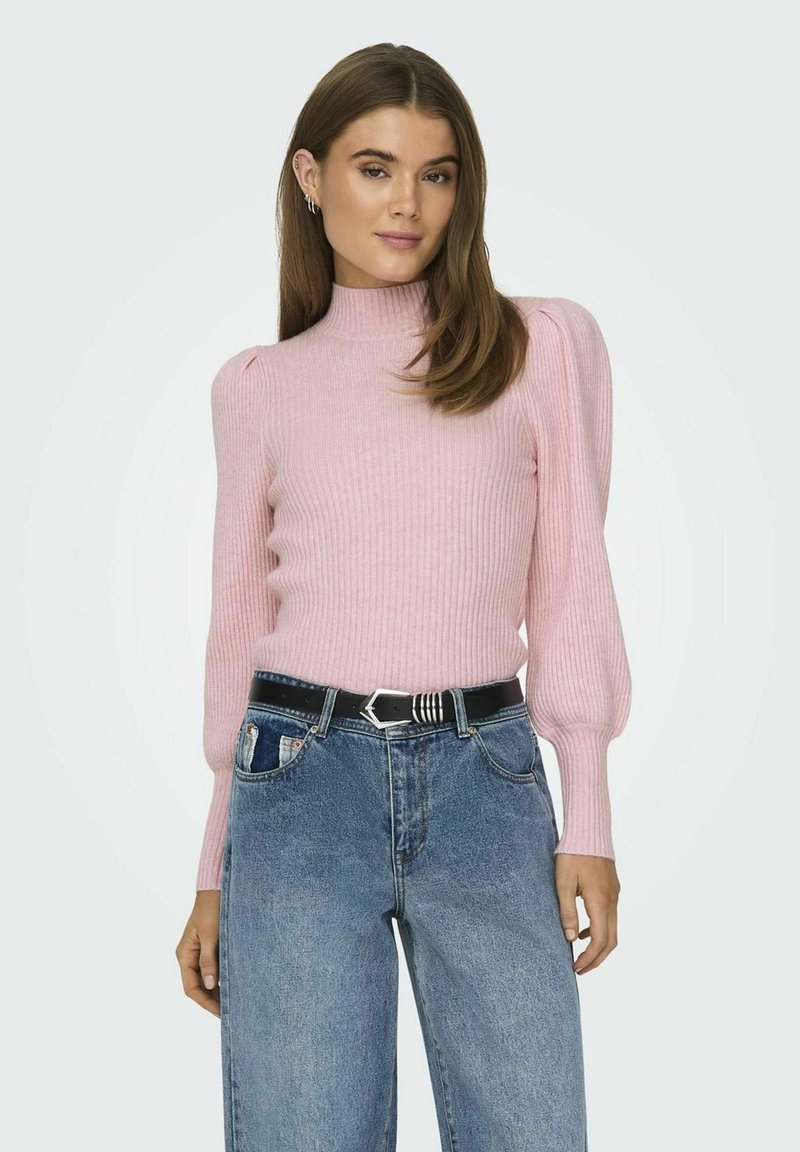 ONLY ONLKATIA HIGH NECK - Trui - light pink