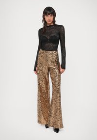 Alice + Olivia TAEYN CREW BODYSUIT - Pikkade varrukatega topp - black