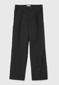 BOXY SUIT PANTS - Stoffhose - black