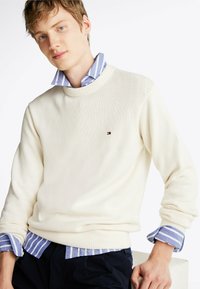 Tommy Hilfiger CHUNKY C NECK - Jumper - ivory petal