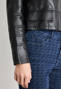 Marc Cain Δερμάτινο μπουφάν - black