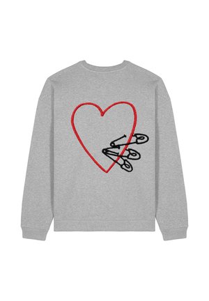 PINS BACK EMBROIDERY UNISEX - Sweatshirt - mottled grey