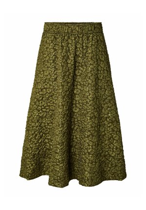 YAS, MAXI SKIRT YASDAZLY HW - Suknja A kroja - sphagnum