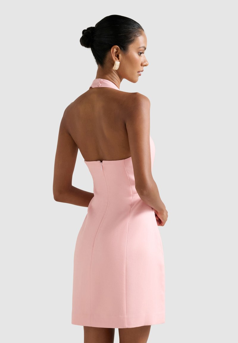 strapless open back dress Azure Blue Cinderella Dress