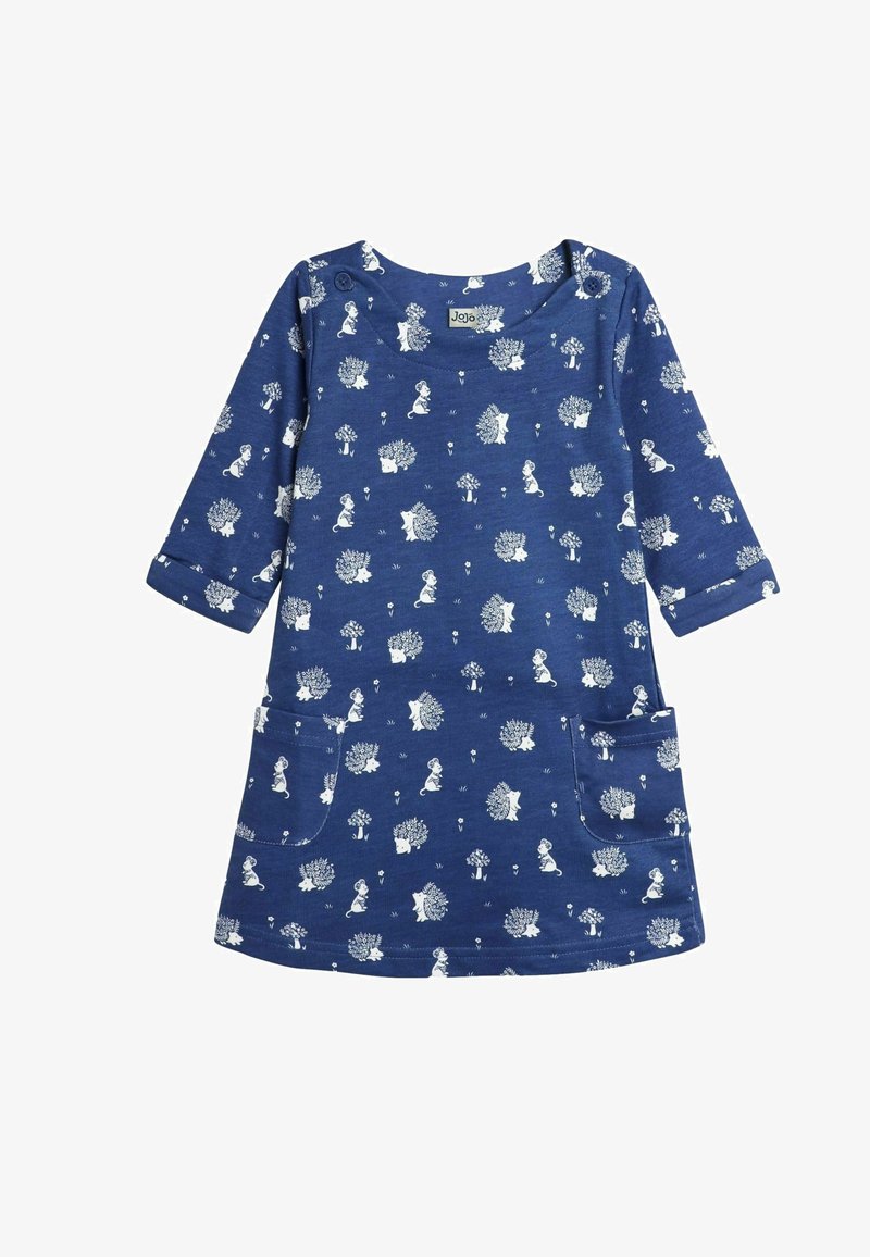 JoJo Maman Bébé HEDGEHOG AND MOUSE A-LINE - REGULAR FIT - Vapaa-ajan mekko - denim