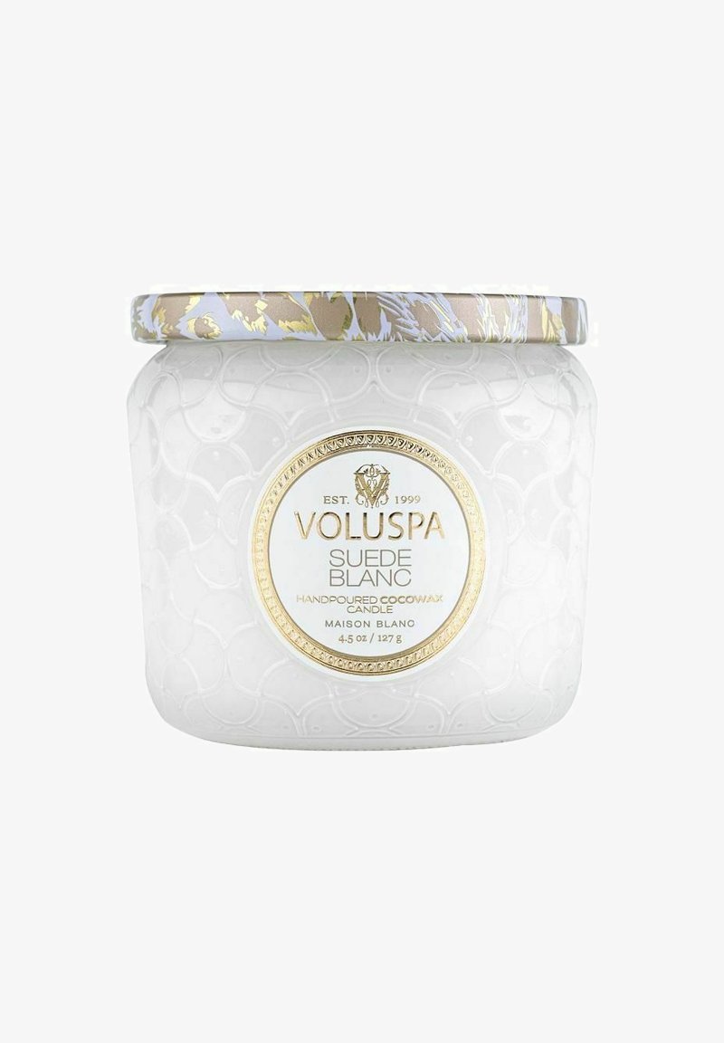 Voluspa - VOLUSPA PETITE JAR SUEDE BLANC 127G - Doftljus - white, Förstora