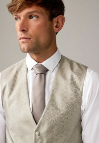 Next LEAF REGULAR FIT - Gilet de costume - champagne gold