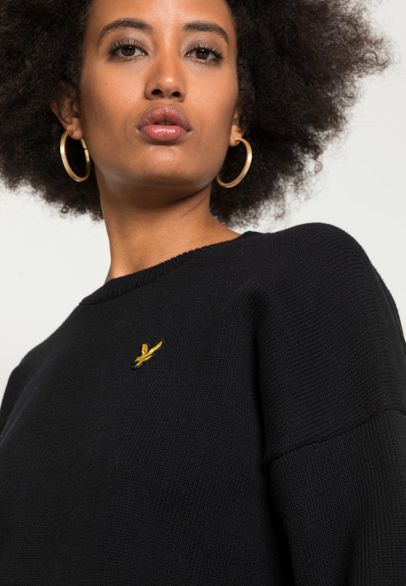 Damen Strickjacken | Lyle & Scott CREW NECK JUMPER Strickpullover jet black/schwarz - CI77654 Damen Strickjacken | Lyle & Scott CREW NECK JUMPER Strickpullover jet black/schwarz - CI77654