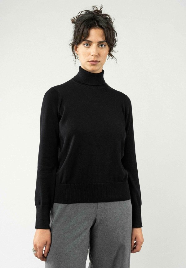ROLLKRAGEN MAYURA  - Strickpullover - schwarz