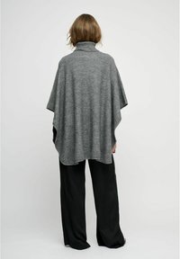 moshi moshi mind AMAYA - Poncho - dark grey melange