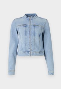 Tommy Jeans VIVIANNE BIKER JACKET - Giacca di jeans - light blue denim