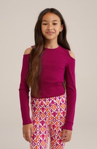WE Fashion Majica z dolgimi rokavi - pink