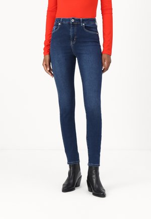 Karl Lagerfeld Jeans HIGH-RISE SKINNY - Skinny džíny - washed dark blue
