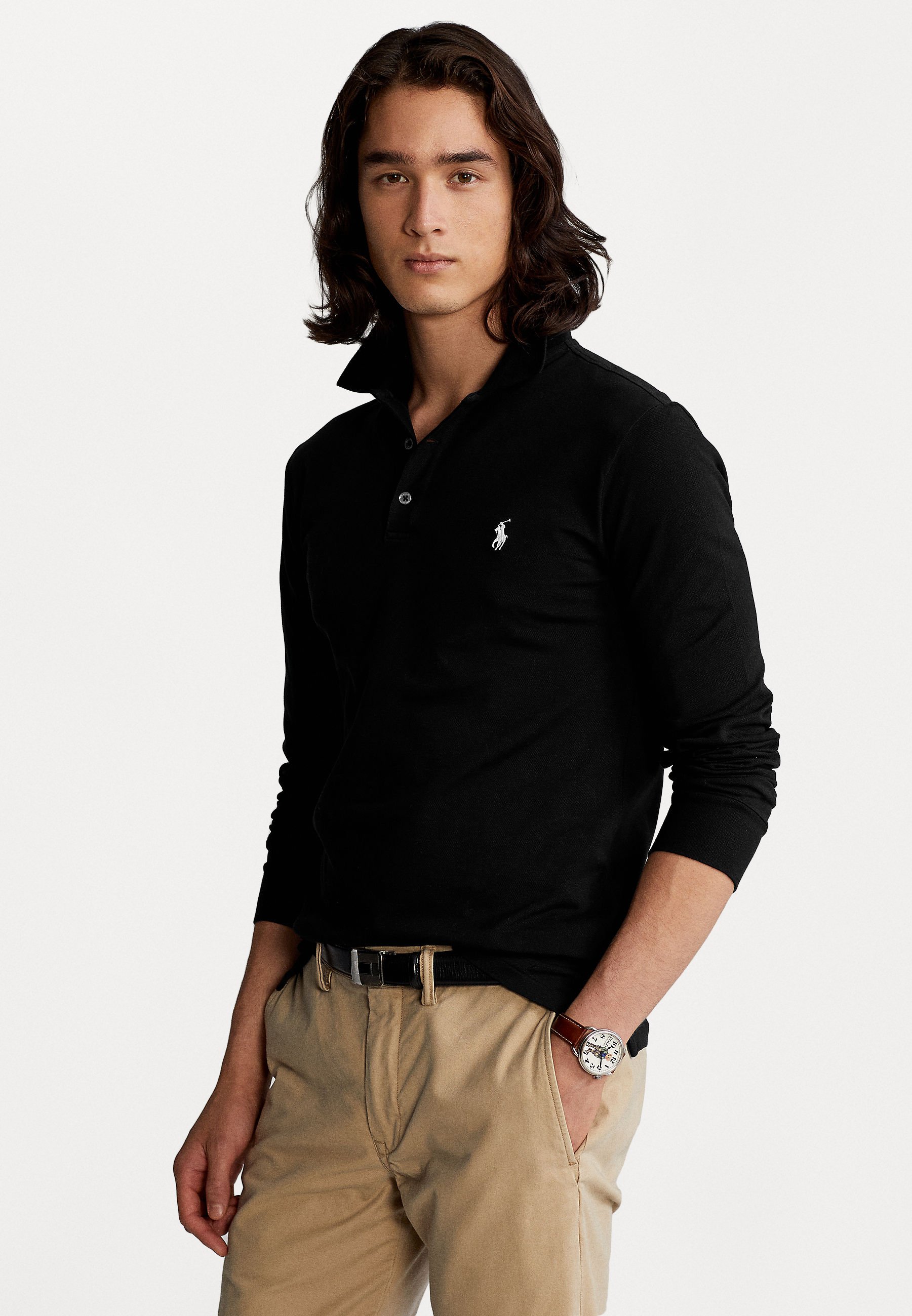 mens black polo shirt ralph lauren