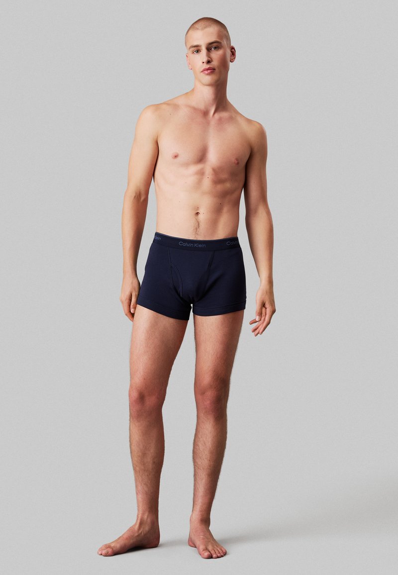 Calvin Klein Underwear - TRUNK 3 PACK - Boxer brief - shoreline/snow heather/ lively teal, Ingrandire