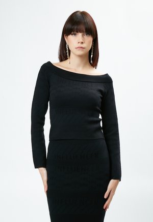 ALL-OVER LOGO  - Trui - black