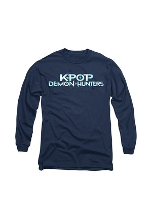 K-POP DEMON HUNTERS - FULL LOGO - Langarmshirt - dark blue