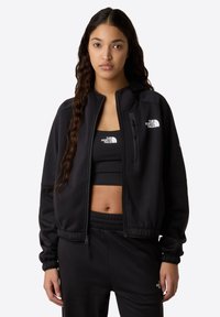 The North Face W MOUNTAIN ATHLETICS FLEECE FULL ZIP JAC - Running jacket - tnf black