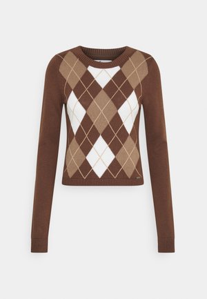 CREW - Strikpullover /Striktrøjer - brown