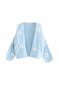 Unselected, blue pale floral print